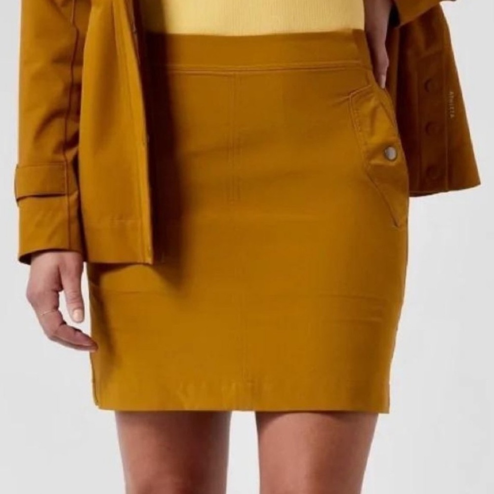 Athleta | Vienna Cargo Skort Mustard Yellow Size 8